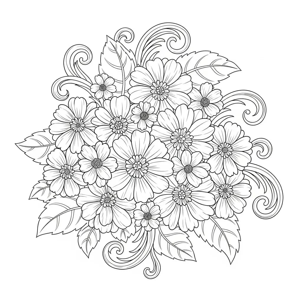 Desenhos de Flores para Colorir – Imprima e Divirta-se