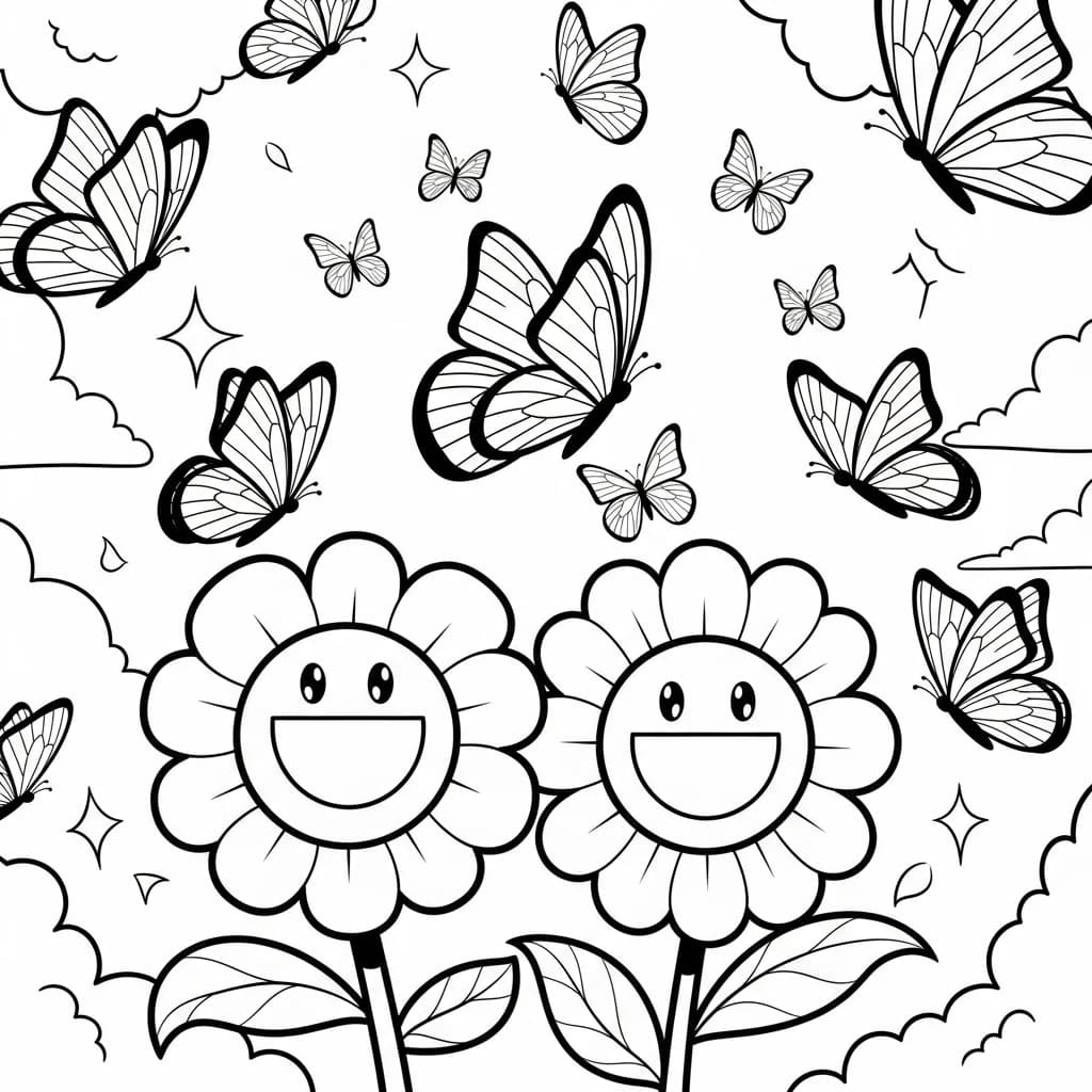 Desenhos de Flores para Colorir – Imprima e Divirta-se