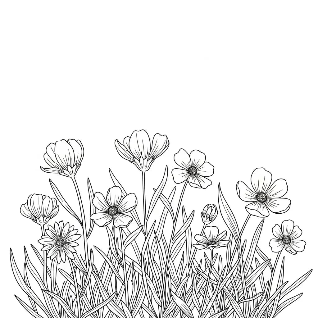 Desenhos de Flores para Colorir – Imprima e Divirta-se