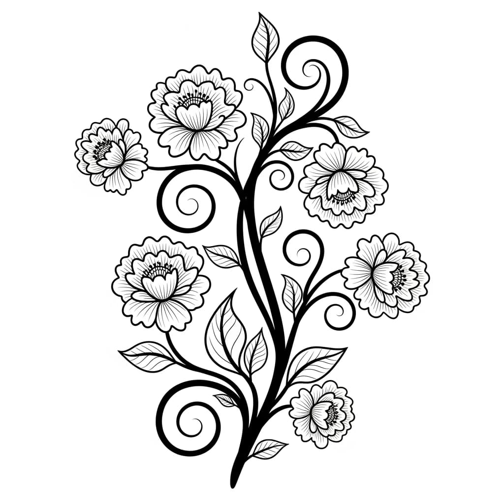 Desenhos de Flores para Colorir – Imprima e Divirta-se