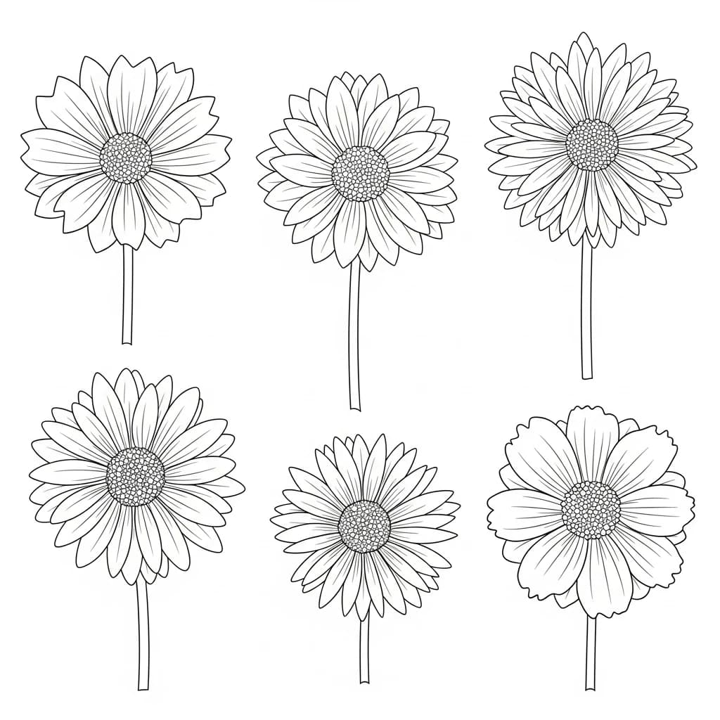 Desenhos de Flores para Colorir – Imprima e Divirta-se
