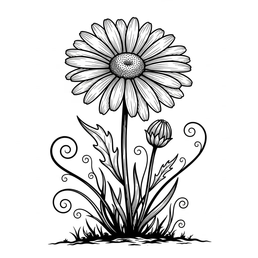 Desenhos de Flores para Colorir – Imprima e Divirta-se