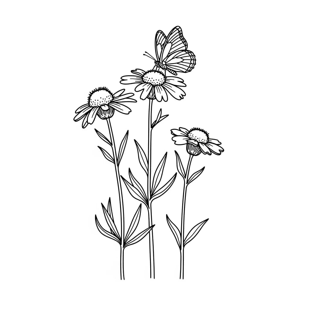 Desenhos de Flores para Colorir – Imprima e Divirta-se