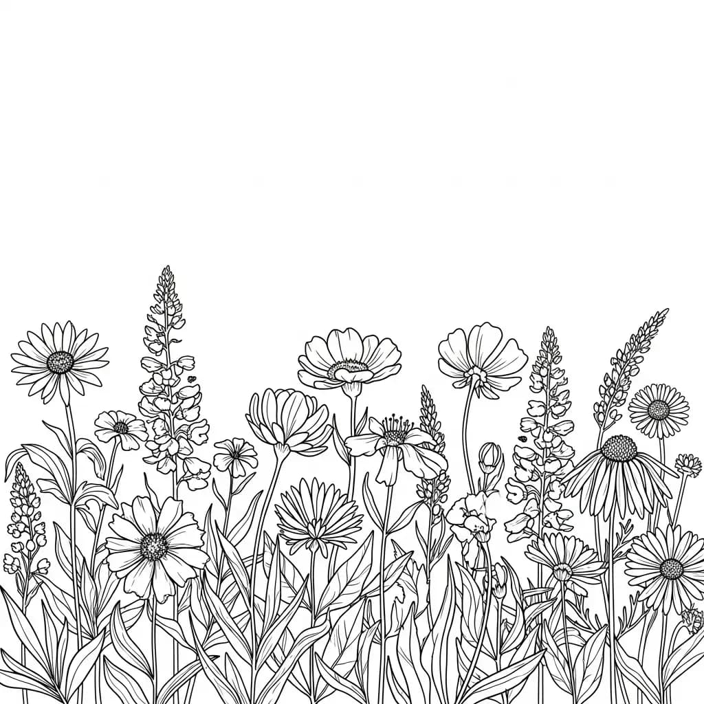 Desenhos de Flores para Colorir – Imprima e Divirta-se