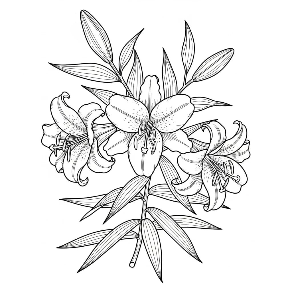 Desenhos de Flores para Colorir – Imprima e Divirta-se