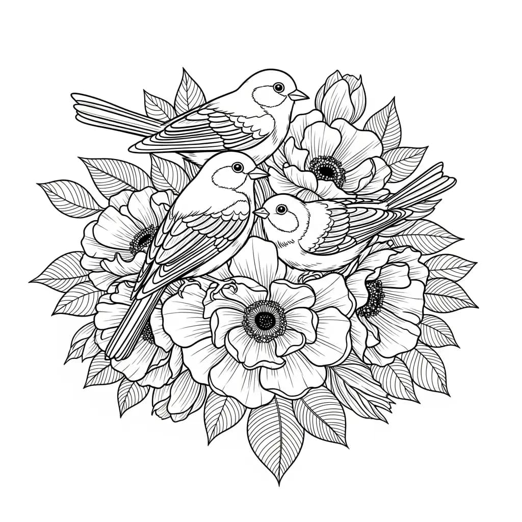 Desenhos de Flores para Colorir – Imprima e Divirta-se