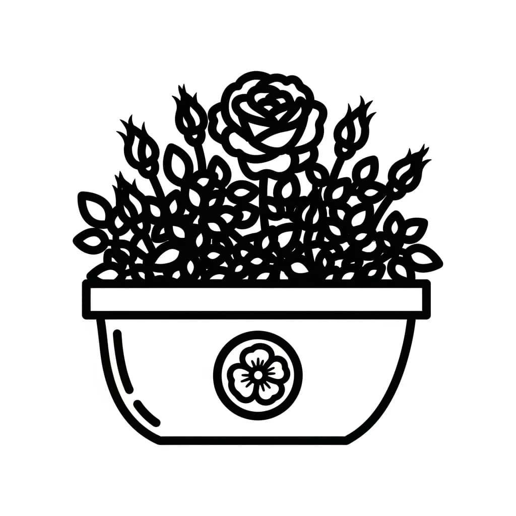 Desenhos de Flores para Colorir – Imprima e Divirta-se