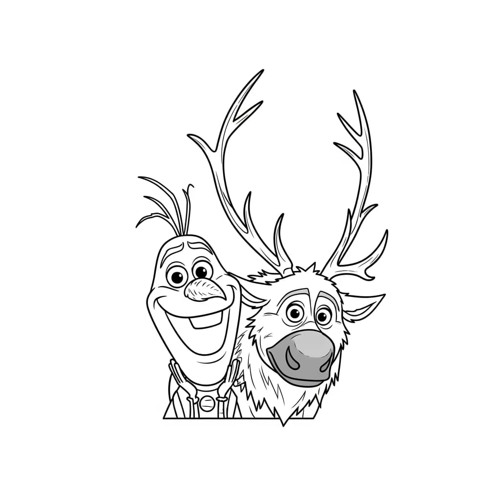Desenhos da Frozen para Colorir e Imprimir