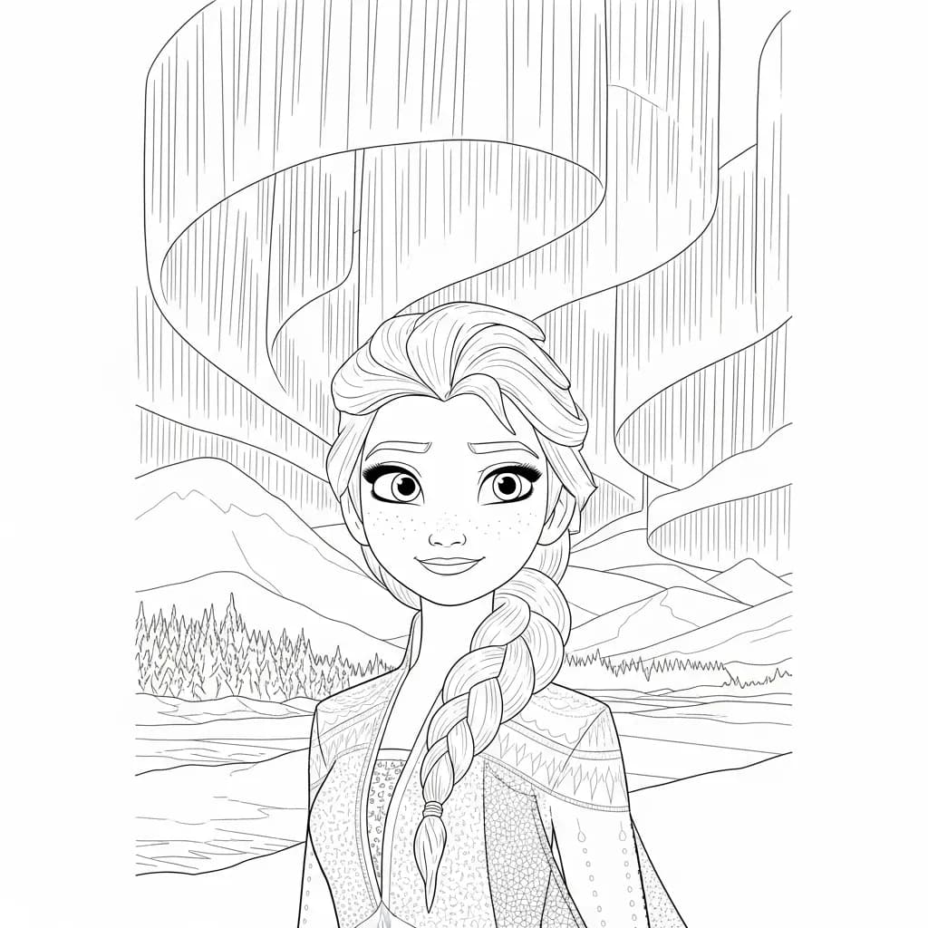 Desenhos da Frozen para Colorir e Imprimir