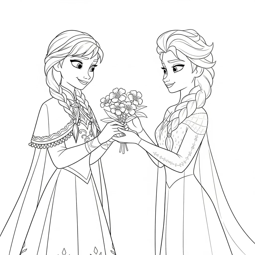 Desenhos da Frozen para Colorir e Imprimir