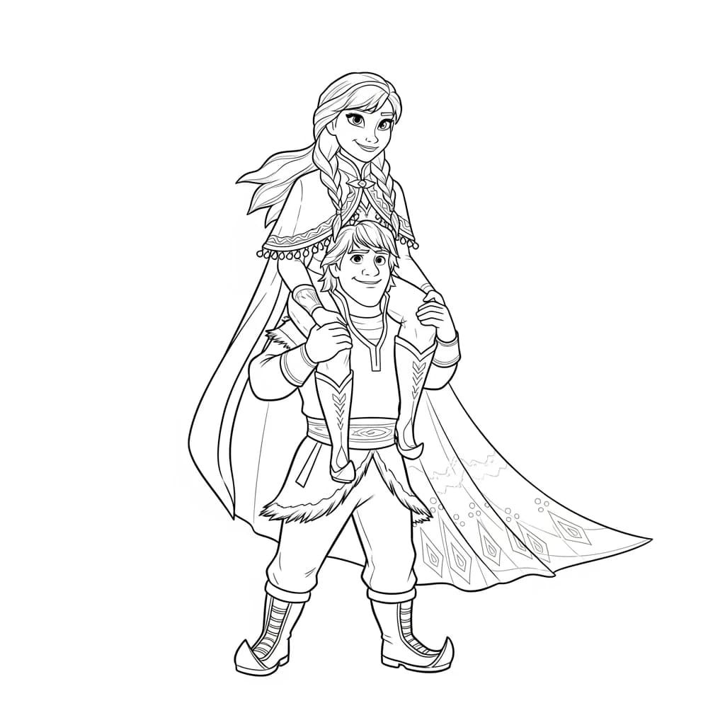 Desenhos da Frozen para Colorir e Imprimir