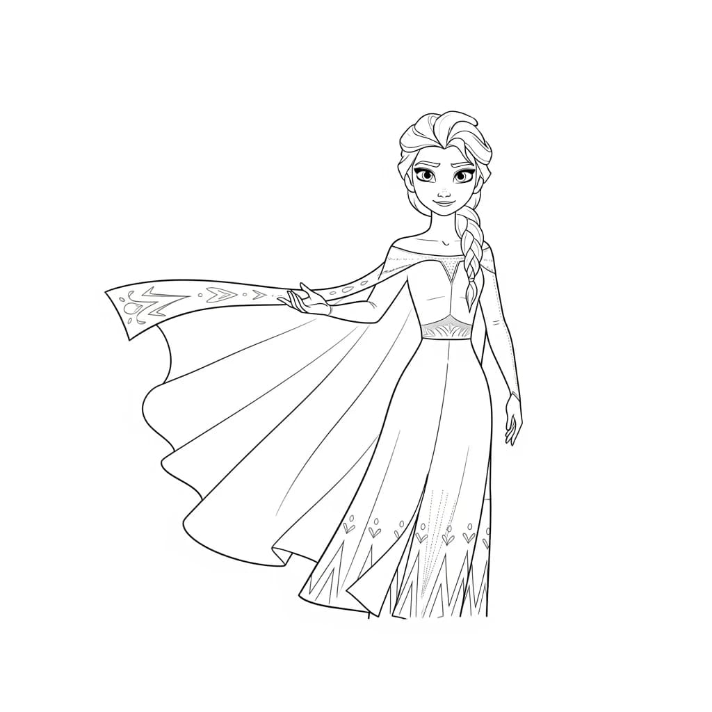 Desenhos da Frozen para Colorir e Imprimir
