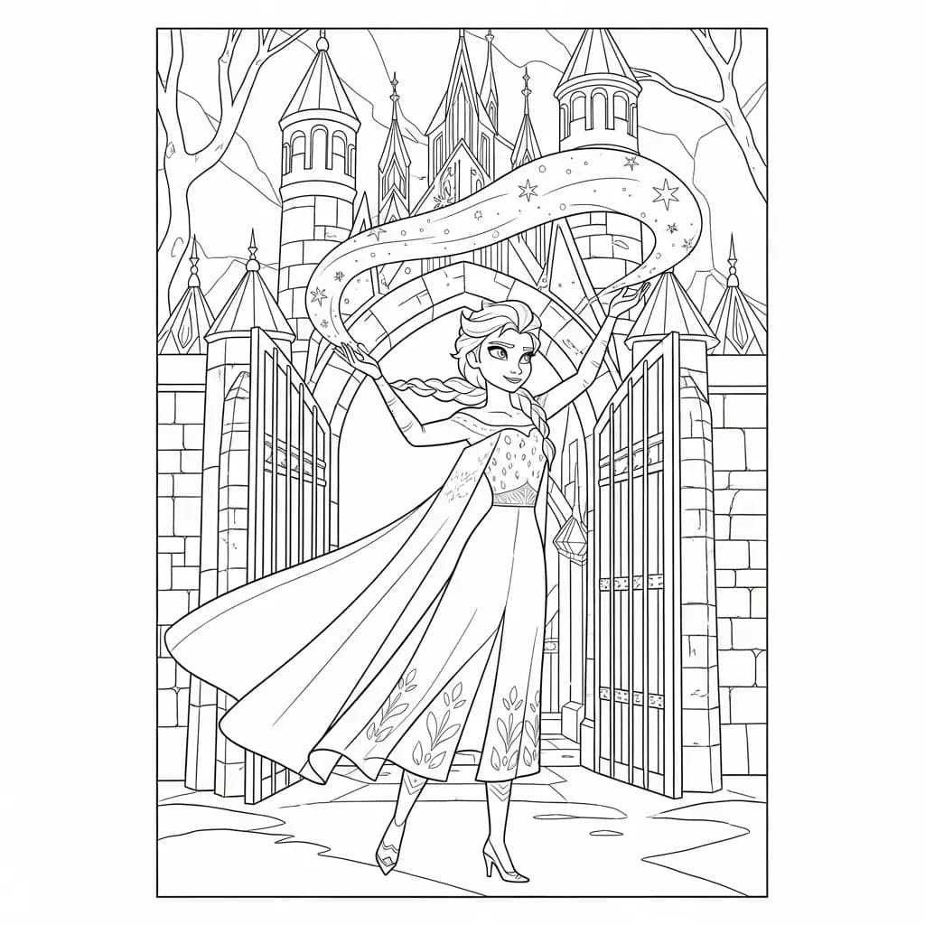 Desenhos da Frozen para Colorir e Imprimir