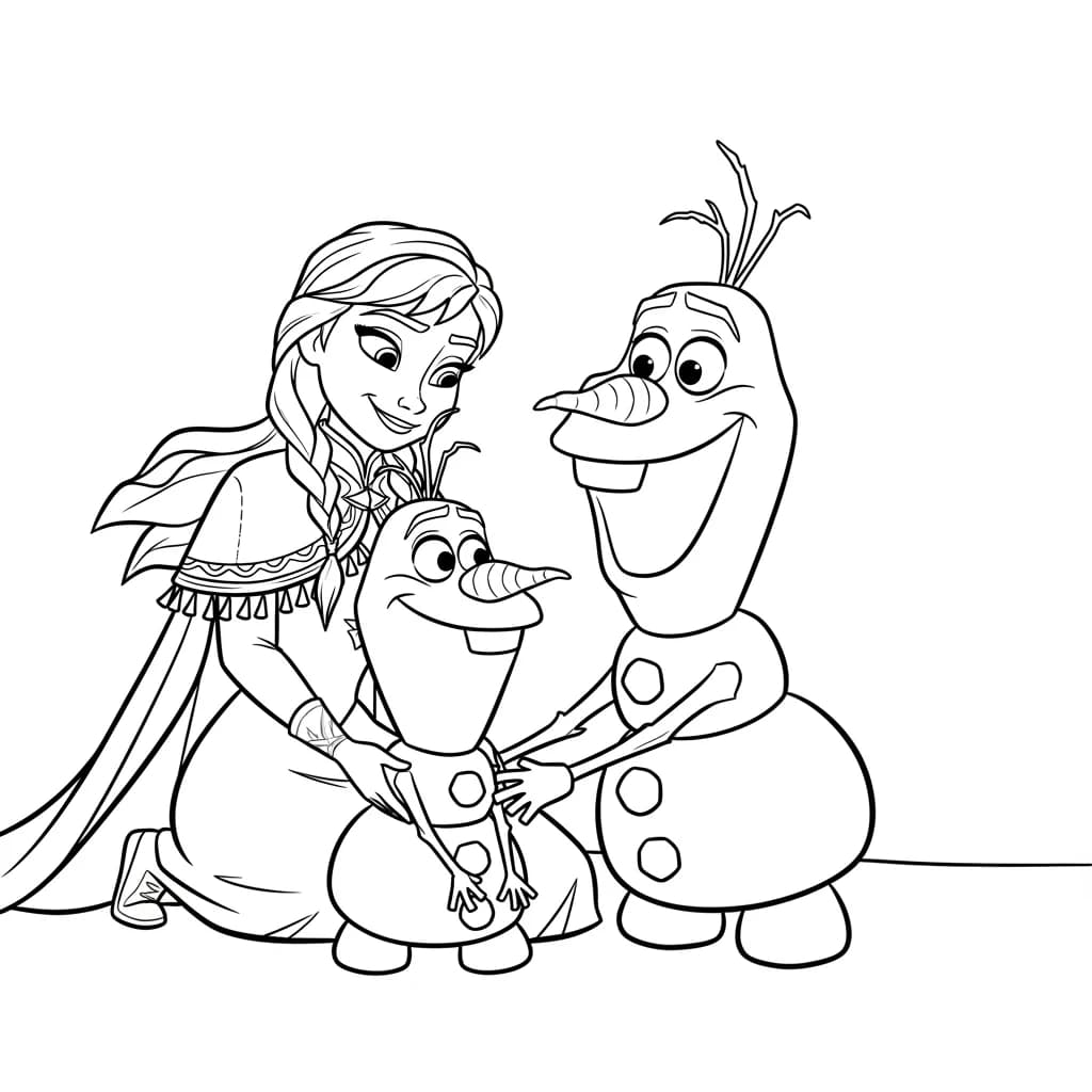 Desenhos da Frozen para Colorir e Imprimir