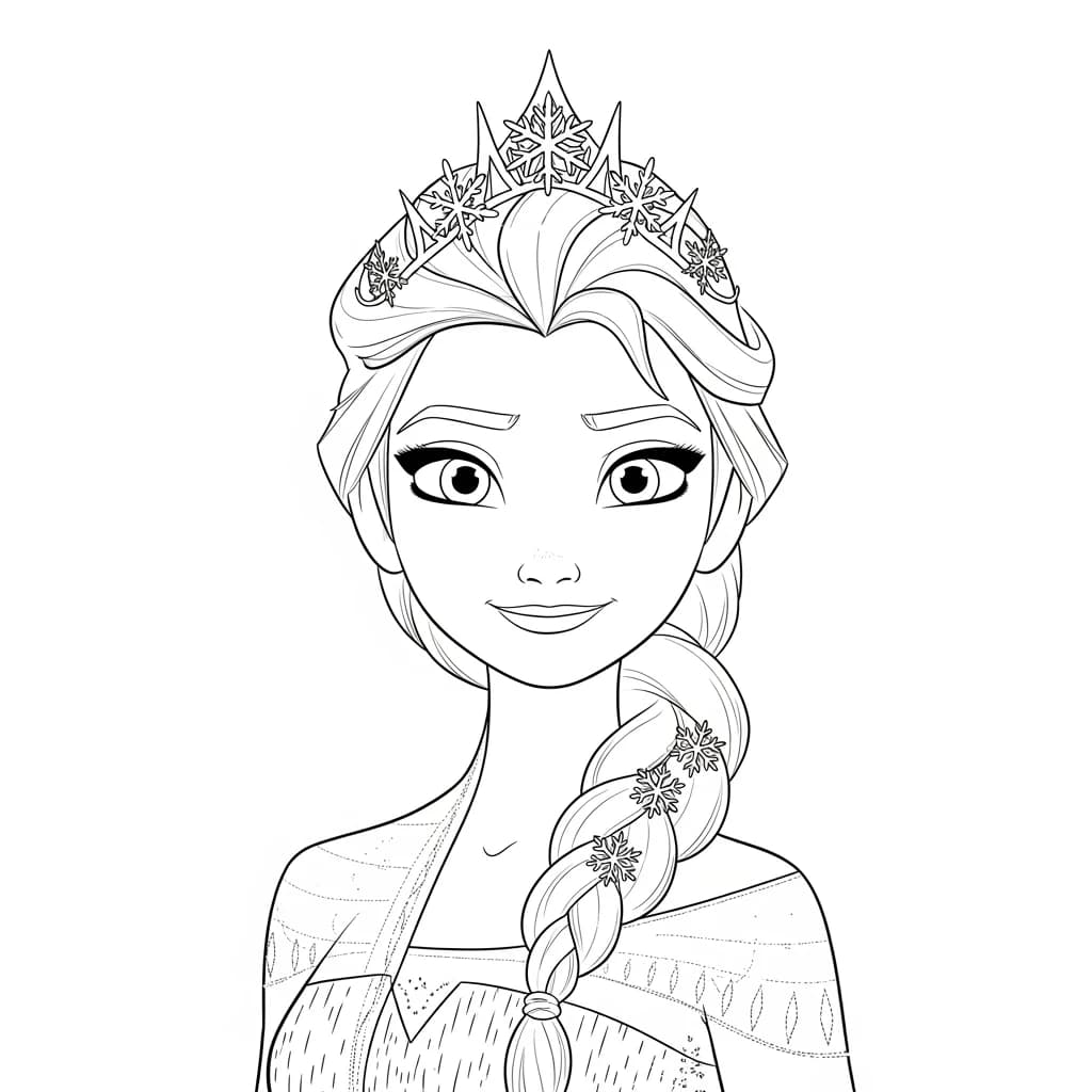 Desenhos da Frozen para Colorir e Imprimir