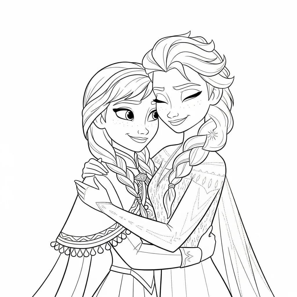 Desenhos da Frozen para Colorir e Imprimir
