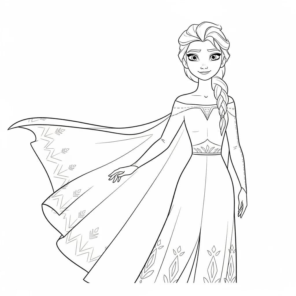 Desenhos da Frozen para Colorir e Imprimir