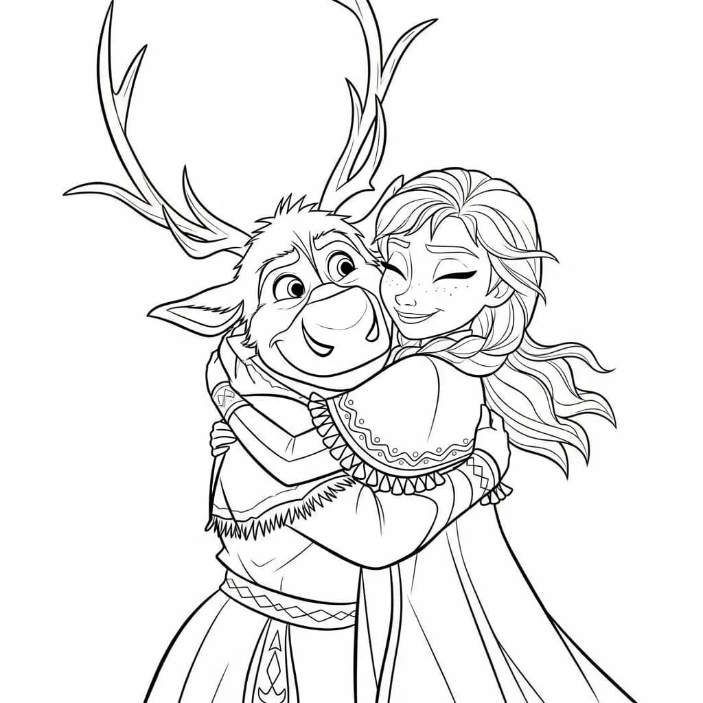 Desenhos da Frozen para Colorir e Imprimir