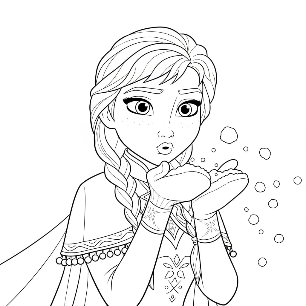 Desenhos da Frozen para Colorir e Imprimir