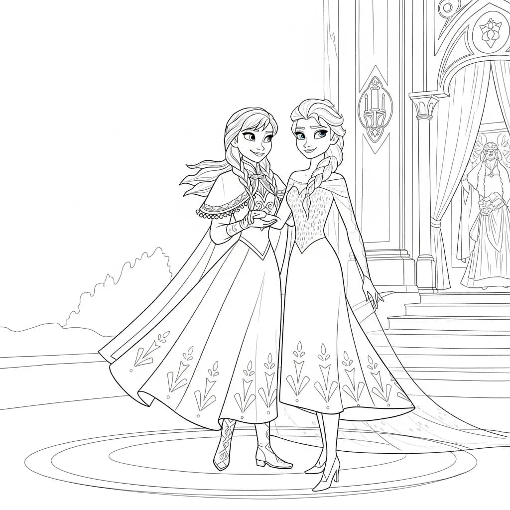 Desenhos da Frozen para Colorir e Imprimir