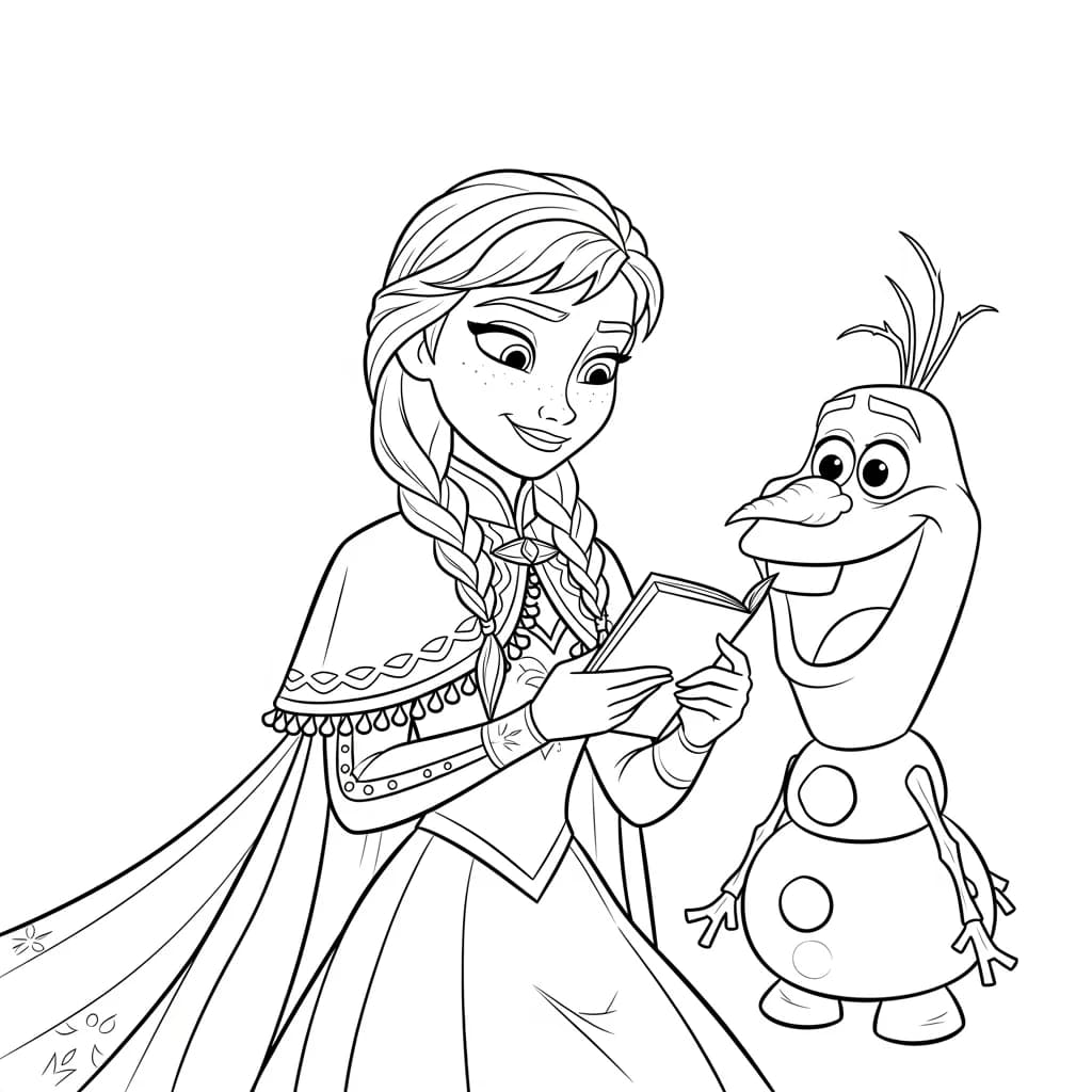 Desenhos da Frozen para Colorir e Imprimir