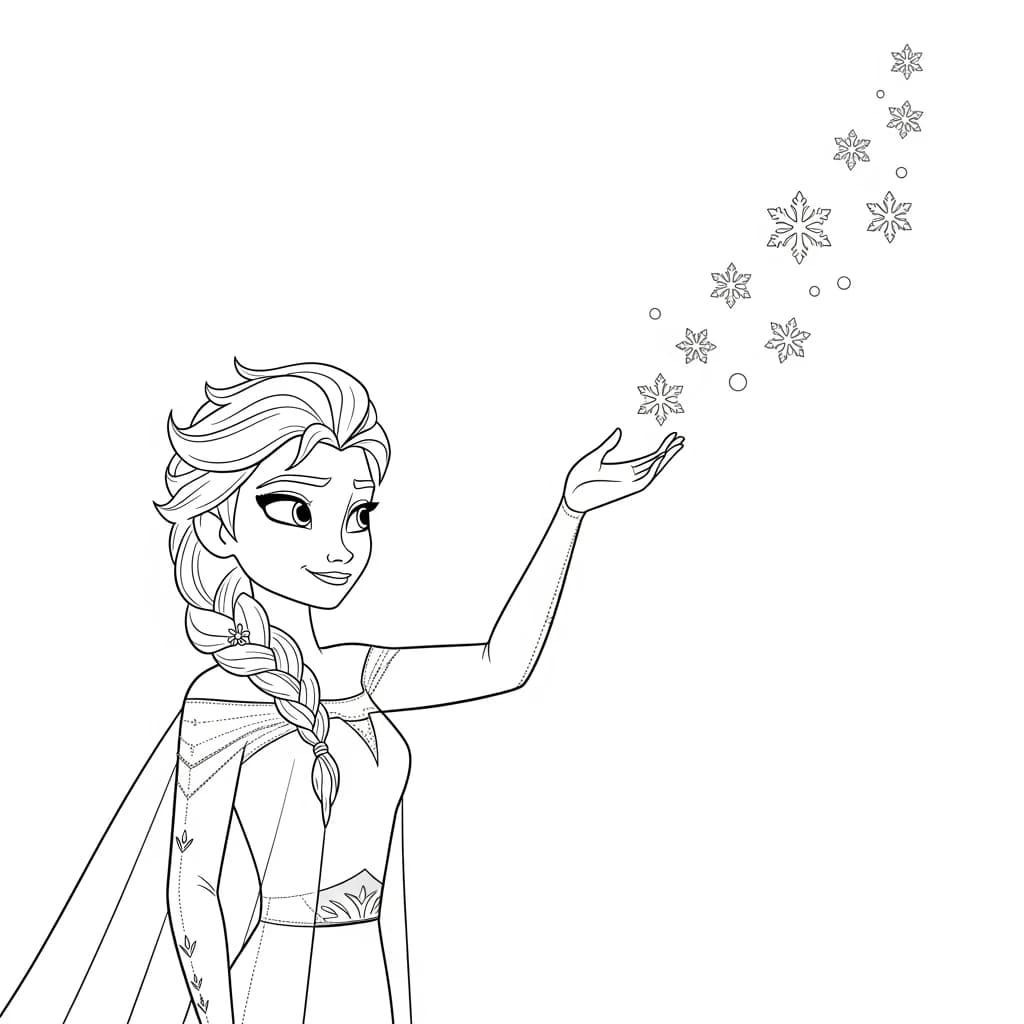 Desenhos da Frozen para Colorir e Imprimir
