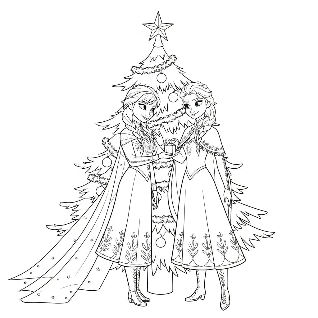 Desenhos da Frozen para Colorir e Imprimir