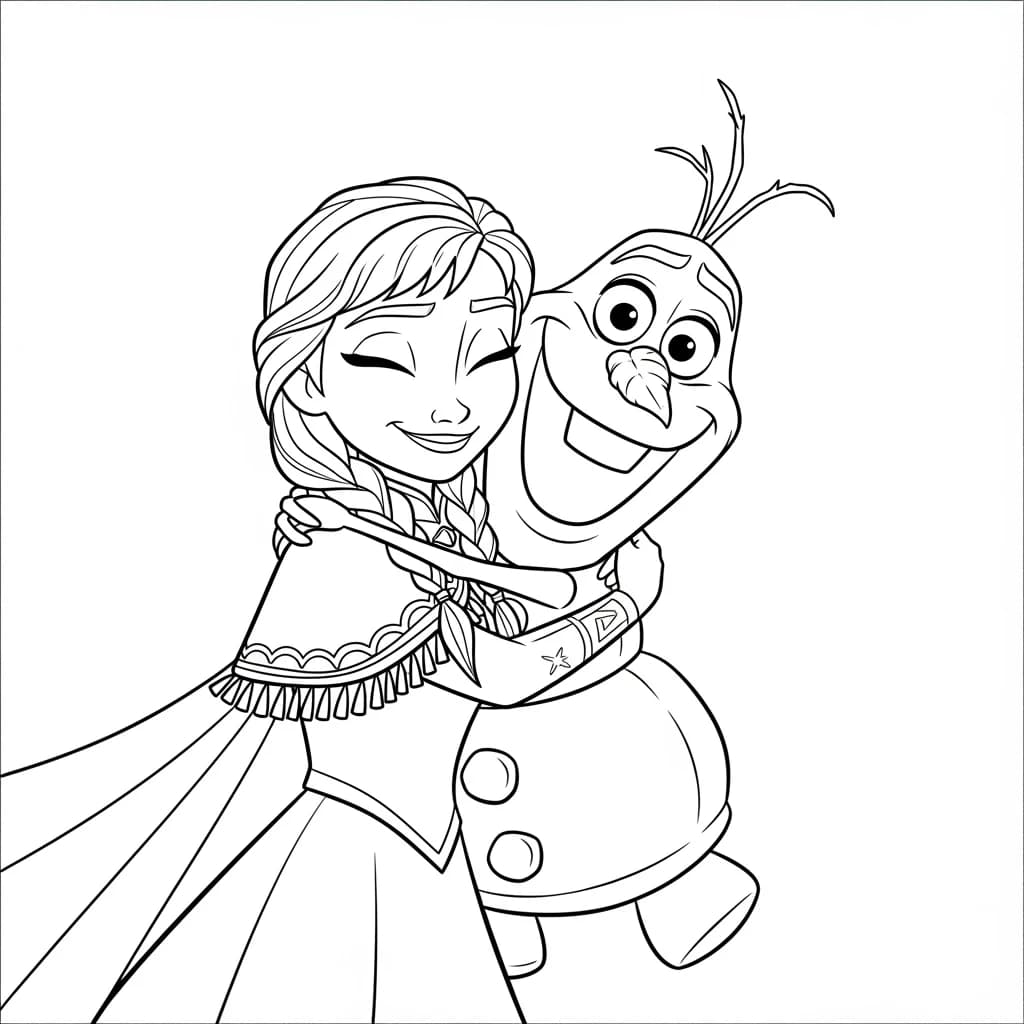Desenhos da Frozen para Colorir e Imprimir