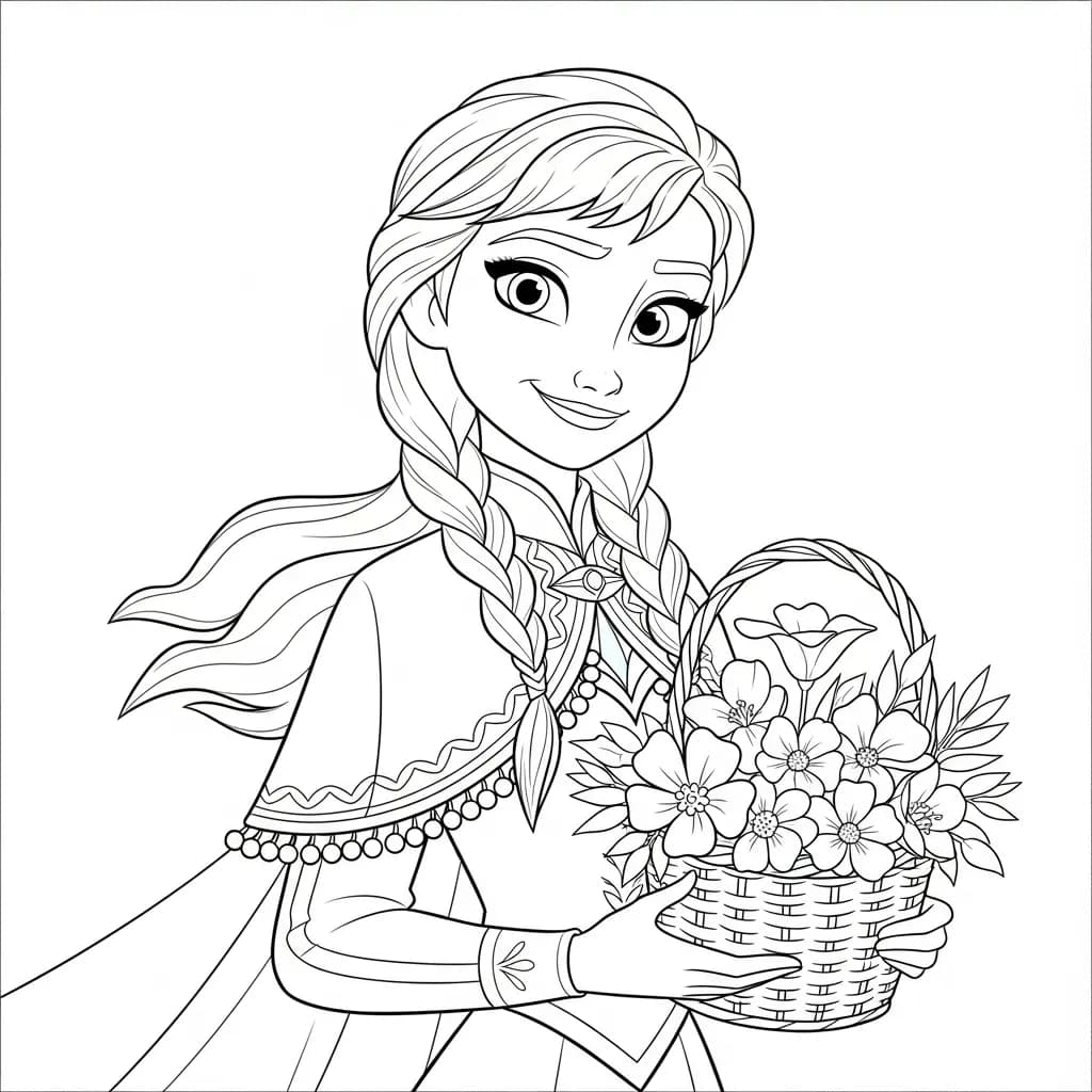 Desenhos da Frozen para Colorir e Imprimir