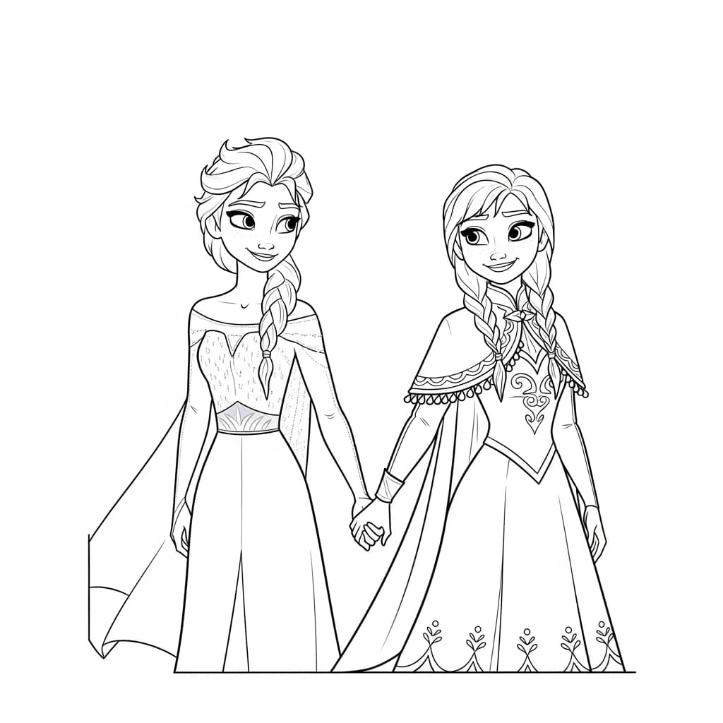 Desenhos da Frozen para Colorir e Imprimir