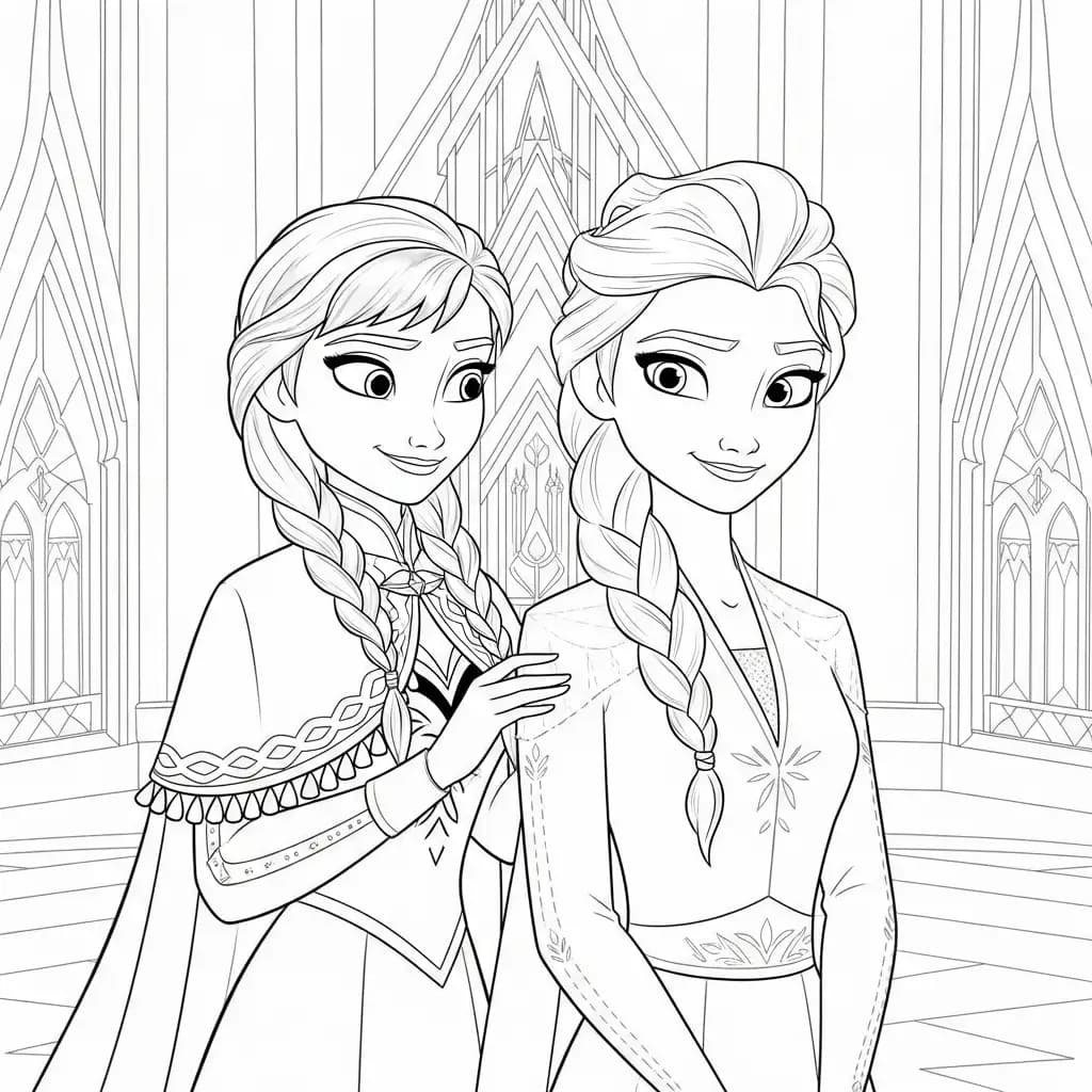 Desenhos da Frozen para Colorir e Imprimir