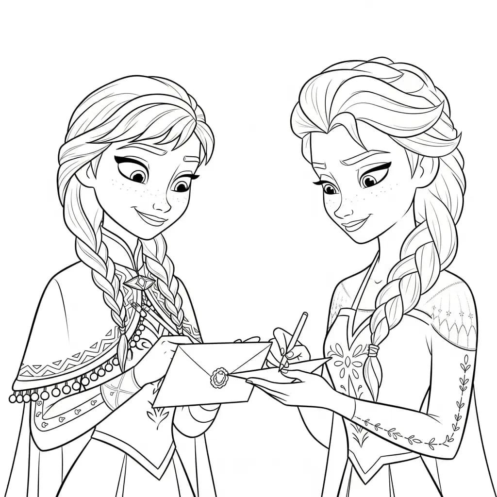 Desenhos da Frozen para Colorir e Imprimir