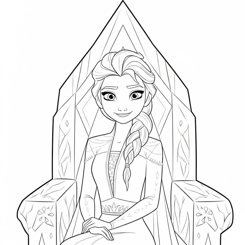 Desenhos da Frozen para Colorir e Imprimir