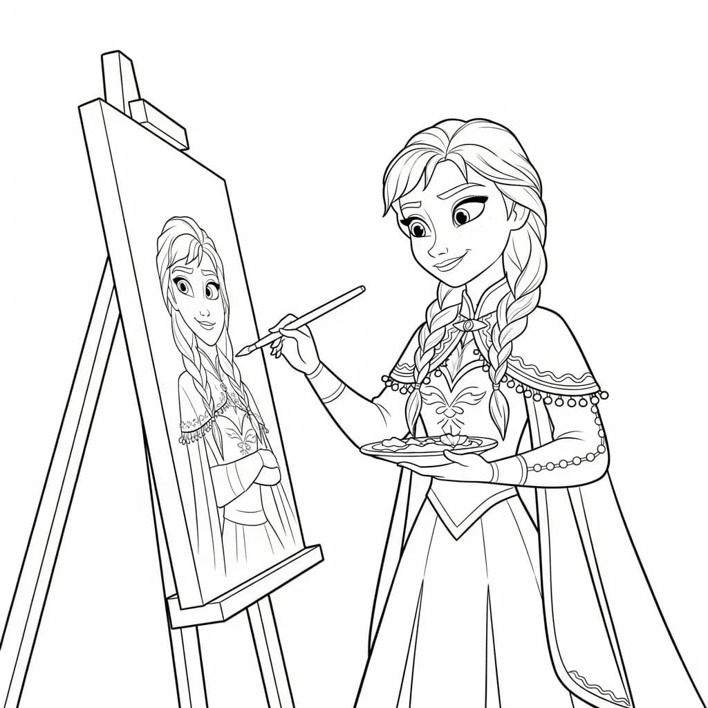Desenhos da Frozen para Colorir e Imprimir