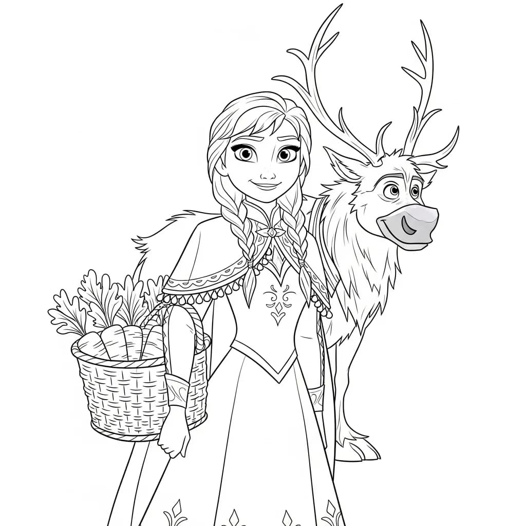 Desenhos da Frozen para Colorir e Imprimir
