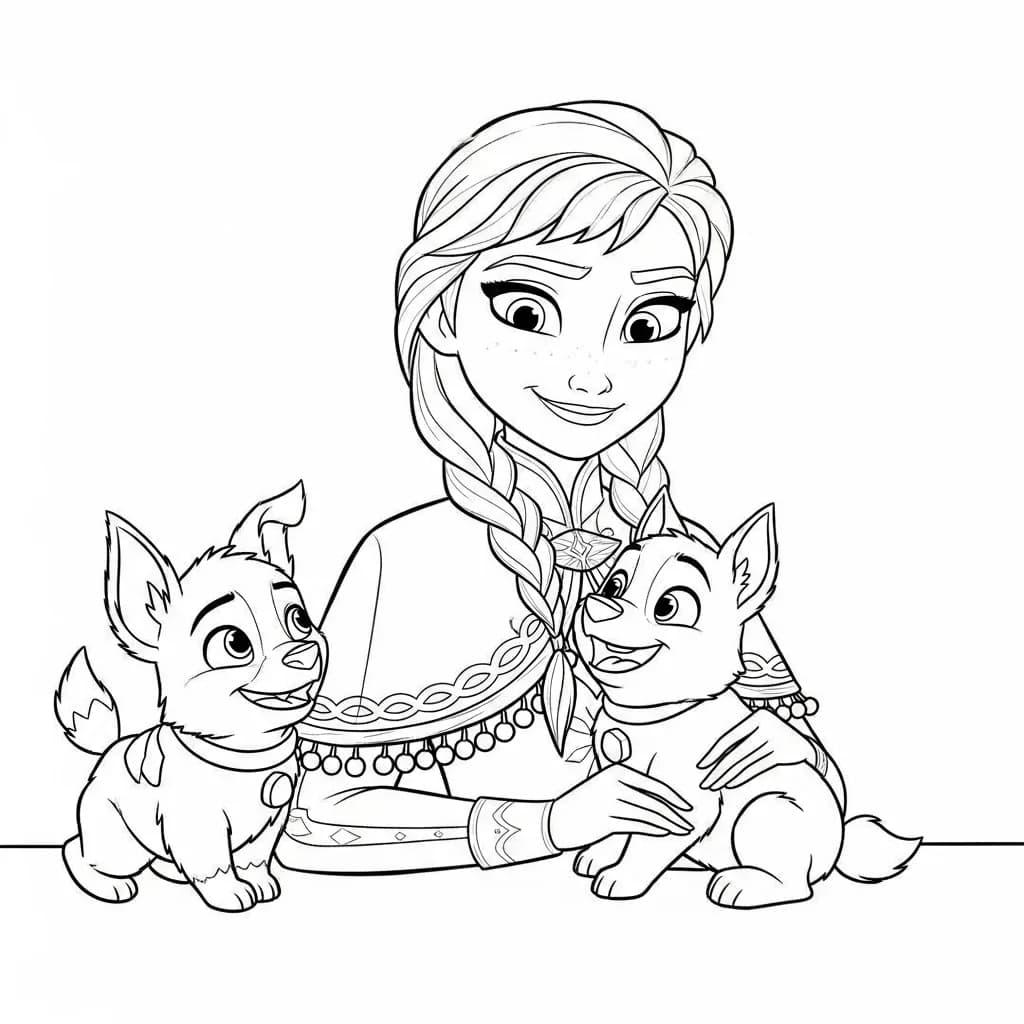 Desenhos da Frozen para Colorir e Imprimir