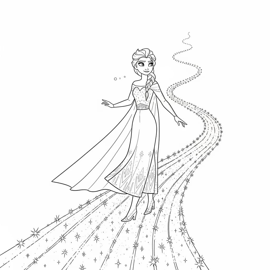 Desenhos da Frozen para Colorir e Imprimir