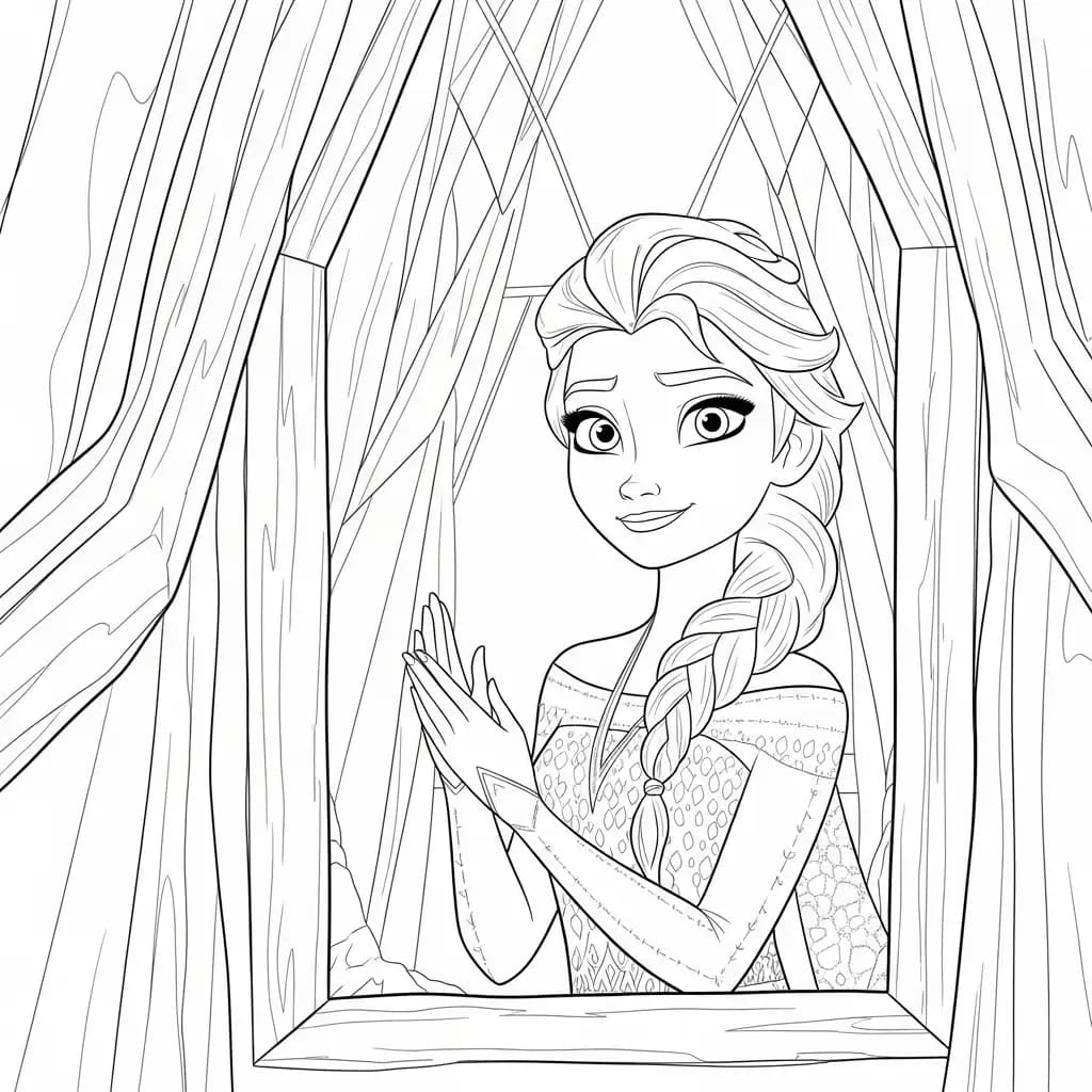 Desenhos da Frozen para Colorir e Imprimir