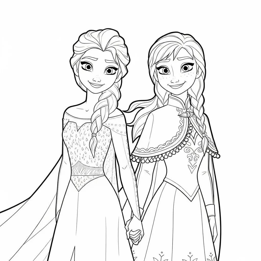 Desenhos da Frozen para Colorir e Imprimir