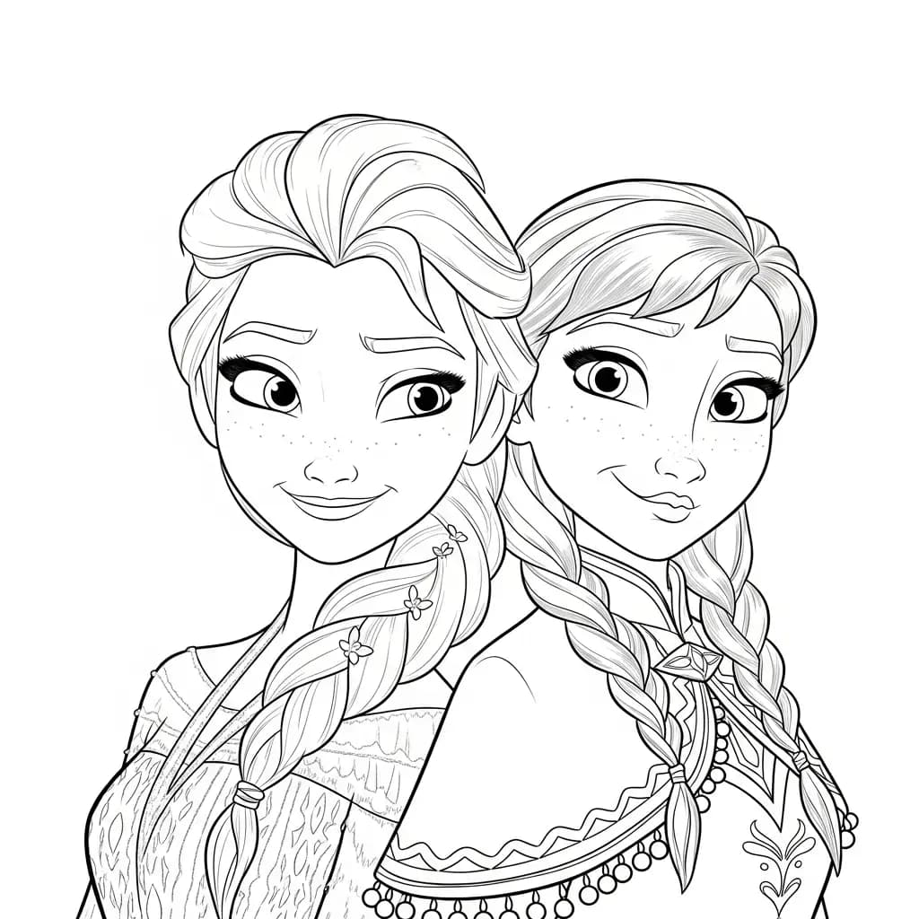 Desenhos da Frozen para Colorir e Imprimir