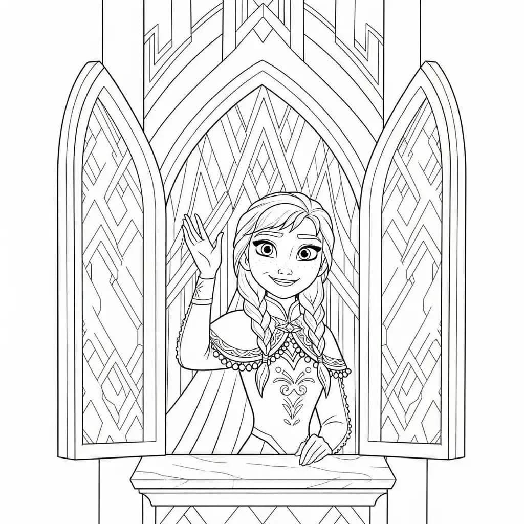 Desenhos da Frozen para Colorir e Imprimir