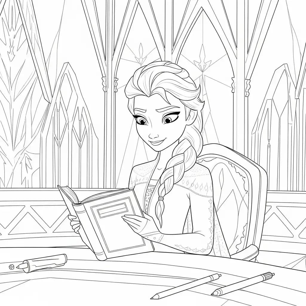 Desenhos da Frozen para Colorir e Imprimir