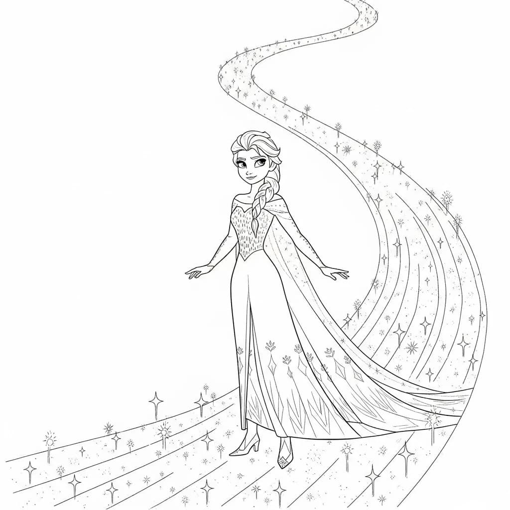 Desenhos da Frozen para Colorir e Imprimir
