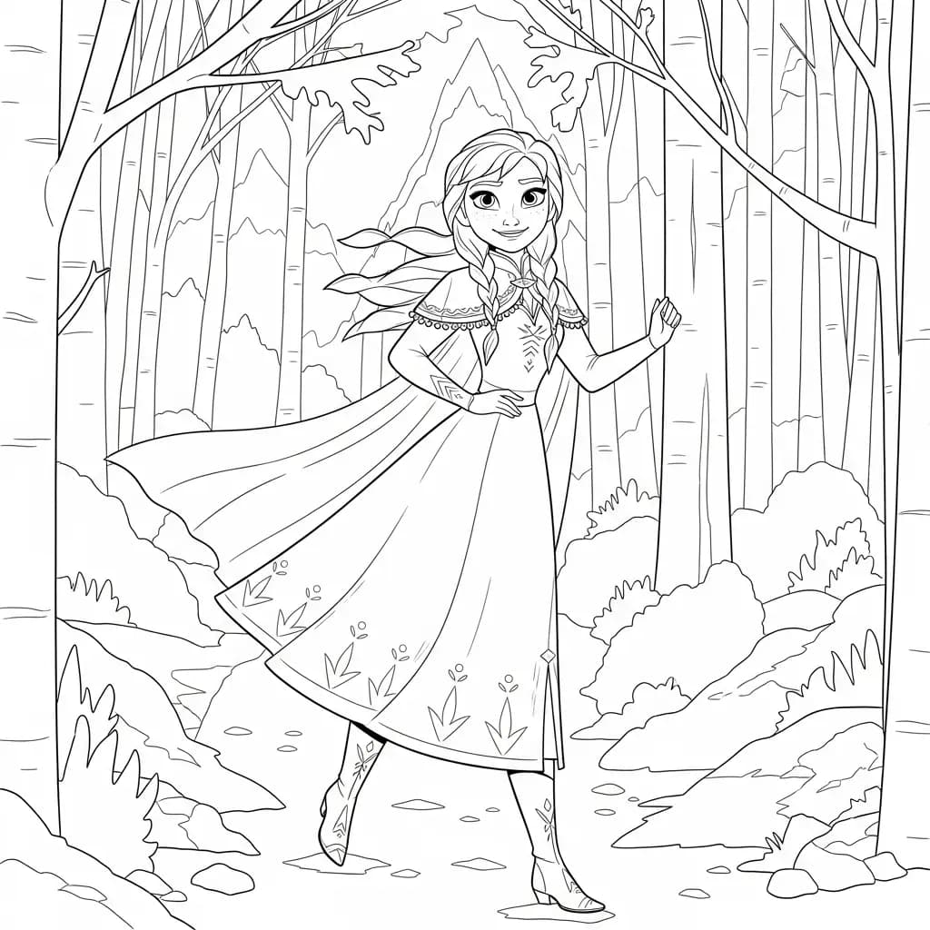 Desenhos da Frozen para Colorir e Imprimir