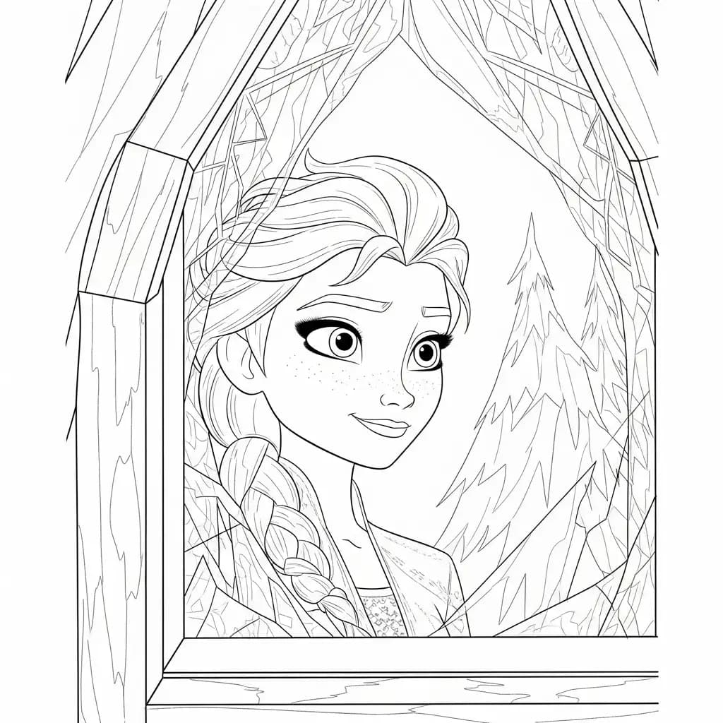 Desenhos da Frozen para Colorir e Imprimir