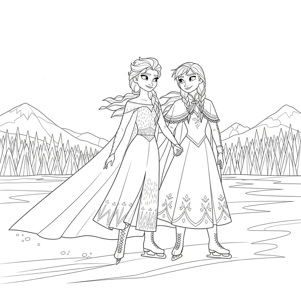 Desenhos da Frozen para Colorir e Imprimir