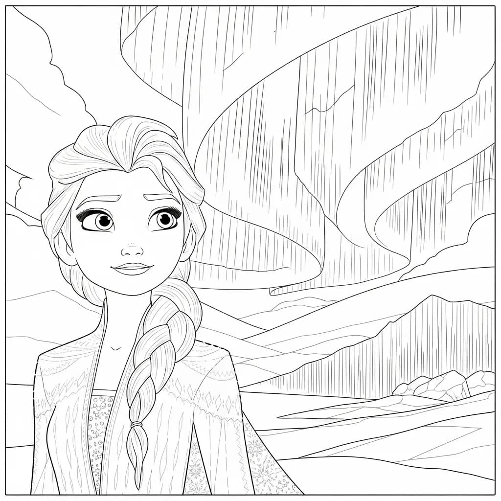 Desenhos da Frozen para Colorir e Imprimir