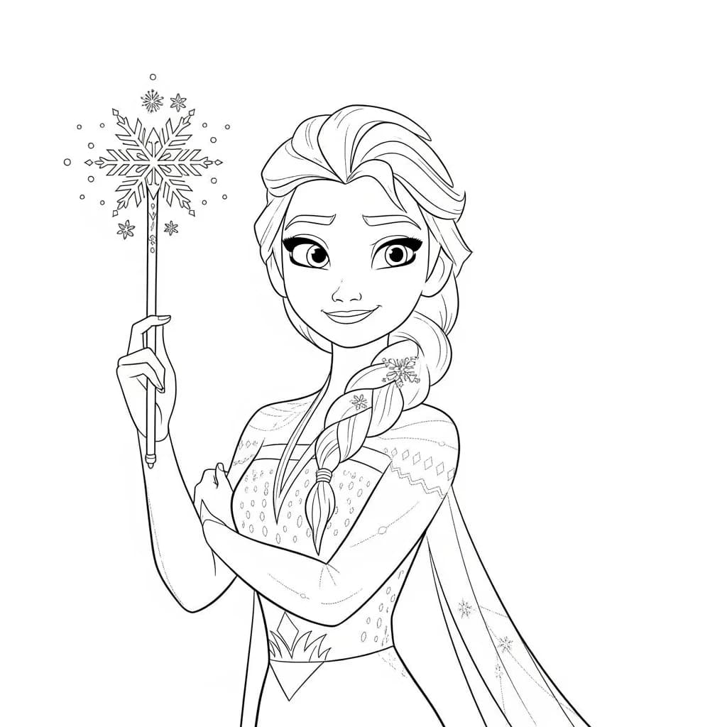 Desenhos da Frozen para Colorir e Imprimir