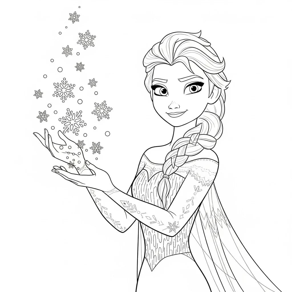 Desenhos da Frozen para Colorir e Imprimir