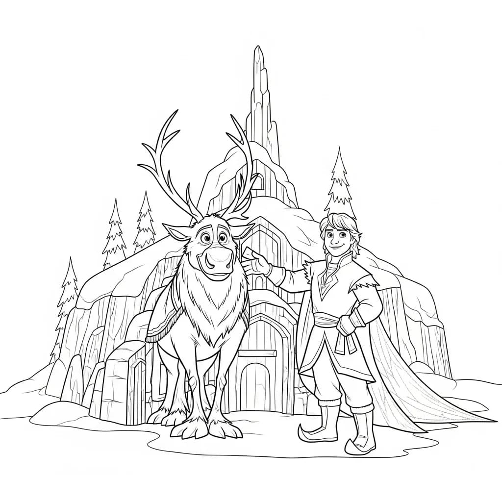 Desenhos da Frozen para Colorir e Imprimir